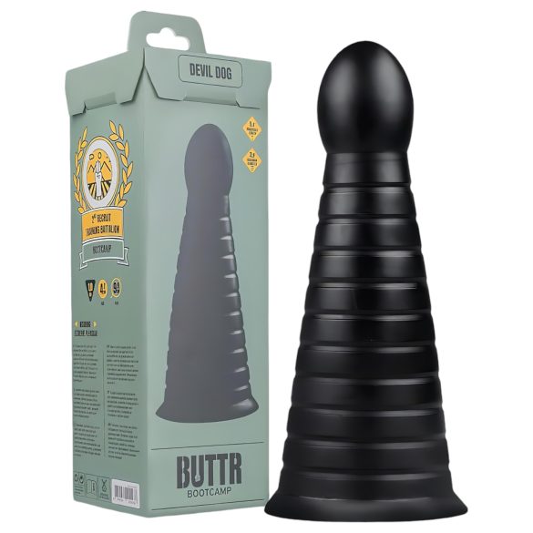 BUTTR Velnias - juodos kibirkšties dildo