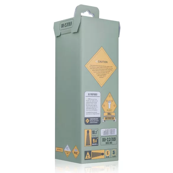 BUTTR Devil Dog - dildo su siurbtuku - juodas