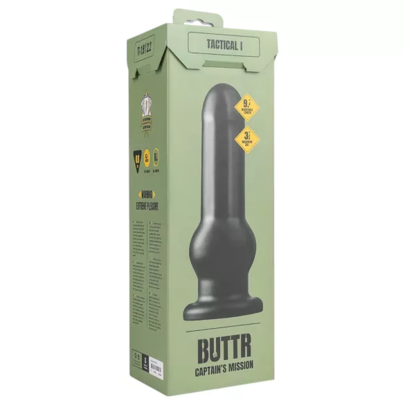 BUTTR - dildo su siurbtuku - juodas
