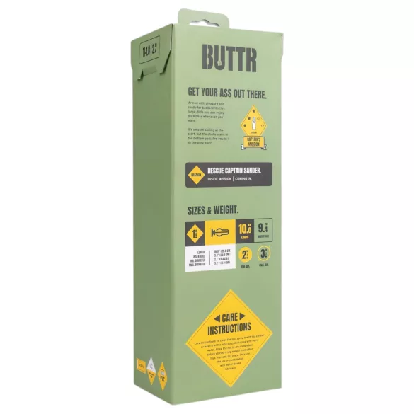 BUTTR - dildo su siurbtuku - juodas