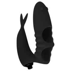 Easytoys Finger - piršto vibratorius 2in1 - juodas