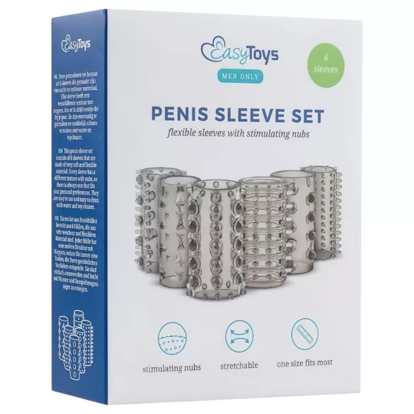 Easytoys - penio movos rinkinys - pilkos - 6 vnt.