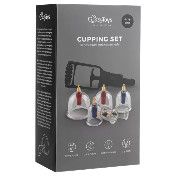 Easytoys - vakuuminiai masažuokliai - 6 dalių rinkinys