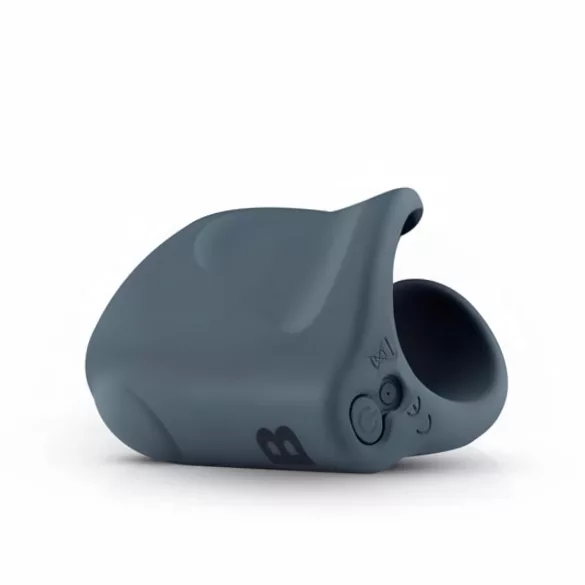 Boners - vibruojantis atviras masturbatorius - pilkas - įkraunamas