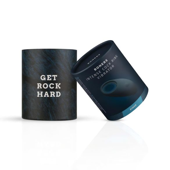 Boners - vibruojantis penio žiedas - įkraunamas, atsparus vandeniui - pilkas