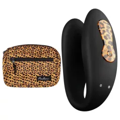   Panthra Zuna - įkraunamas, atsparus vandeniui porų vibratorius (leopardo juodos spalvos)