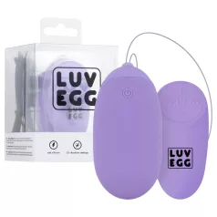   LUV EGG XL - nešiojamas akumuliatorinis, radijo bangomis valdomas vibruojantis kiaušinėlis (violetinis)