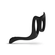 Easytoys - penio ir sėklidžių žiedas - tamprus - juodas