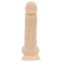 Real Fantasy Ashton - tikroviškas dildo su sėklidėmis - 20,5 cm - kūno spalva