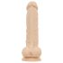 Real Fantasy Ashton - tikroviškas dildo su sėklidėmis - 20,5 cm - kūno spalva