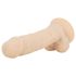Real Fantasy Ashton - tikroviškas dildo su sėklidėmis - 20,5 cm - kūno spalva