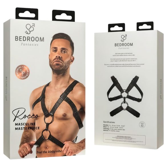 Bedroom Fantasies Rocco - permatomas kūno švarkelis - juodas - S-XL