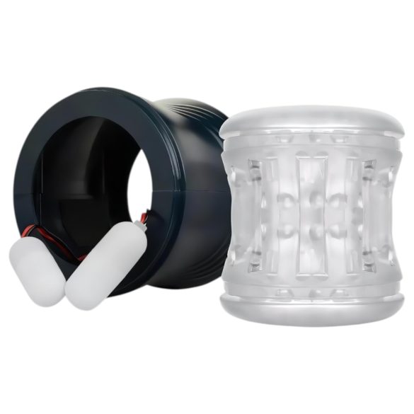 FPPR. - vibruojantis dvigubas masturbatorius - įkraunamas - mėlynas