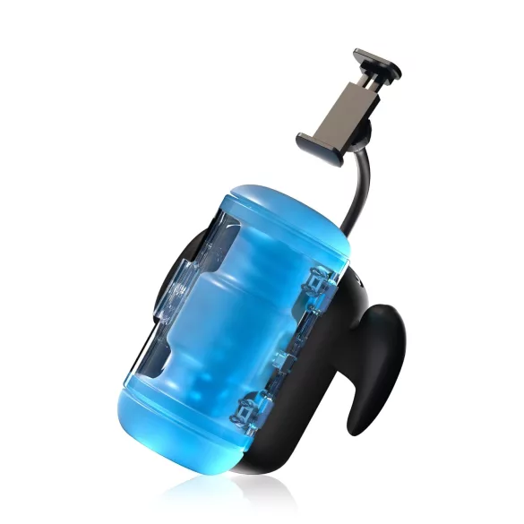 BLOWCAST Wingman Pro - automatinis masturbuoklis - mėlynas juodas