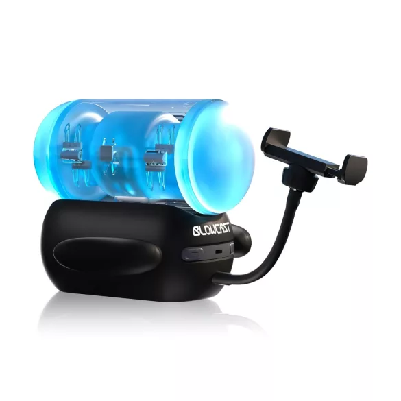 BLOWCAST Wingman Pro - automatinis masturbuoklis - mėlynas juodas