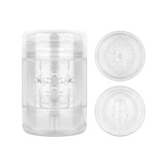   FPPR. - dvigubas masturbatorius - vagina ir analinė anga - skaidrus