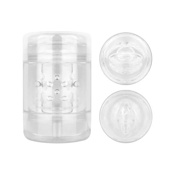 FPPR. - dvigubas masturbatorius - vagina ir burna - permatomas