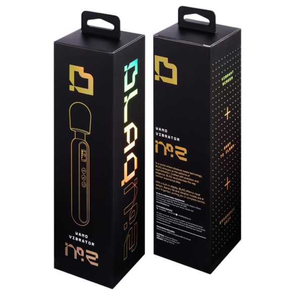 BLAQ - vibratorius masažuoklis - skaitmeninis - juodas