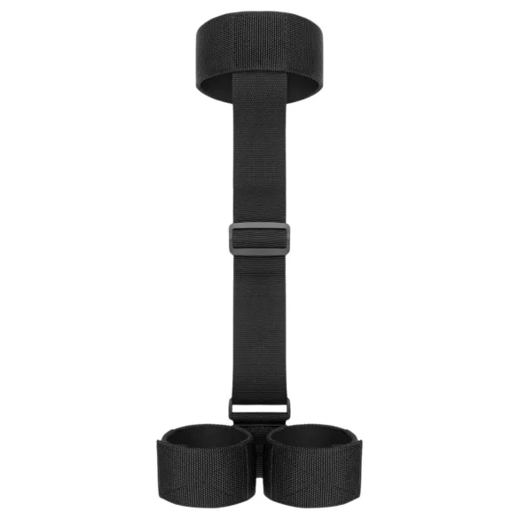 Bedroom Fantasies - minkštas kaklo diržas ir antrankiai - juodi