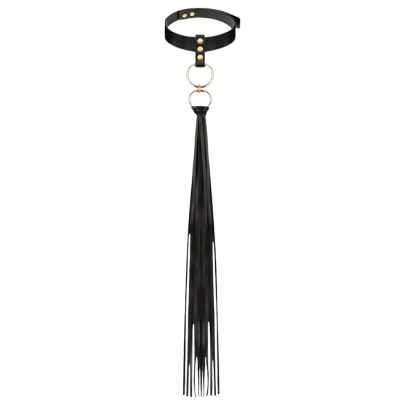 Rosy Gold - kaklo apykaklė su pliaukštuku - juoda