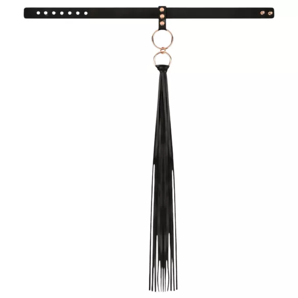 Rosy Gold - kaklo apykaklė su pliaukštuku - juoda