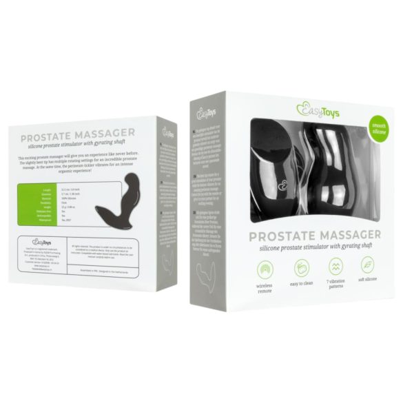 Easytoys Anal Collection - belaidis analinis vibratorius - juodas