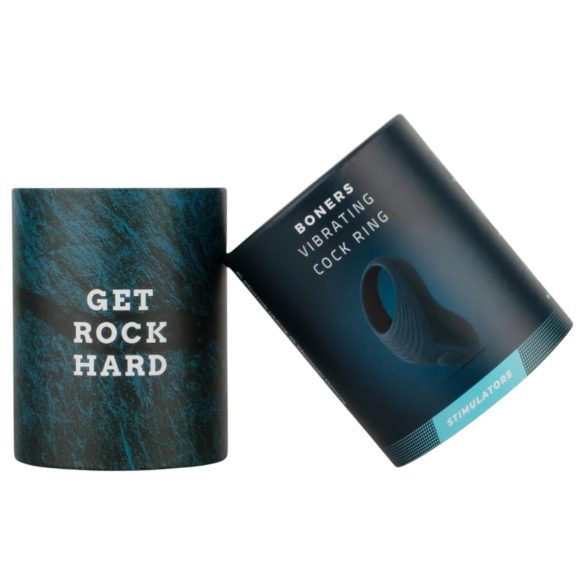 Boners - vibruojantis penio žiedas - pilkas - įkraunamas