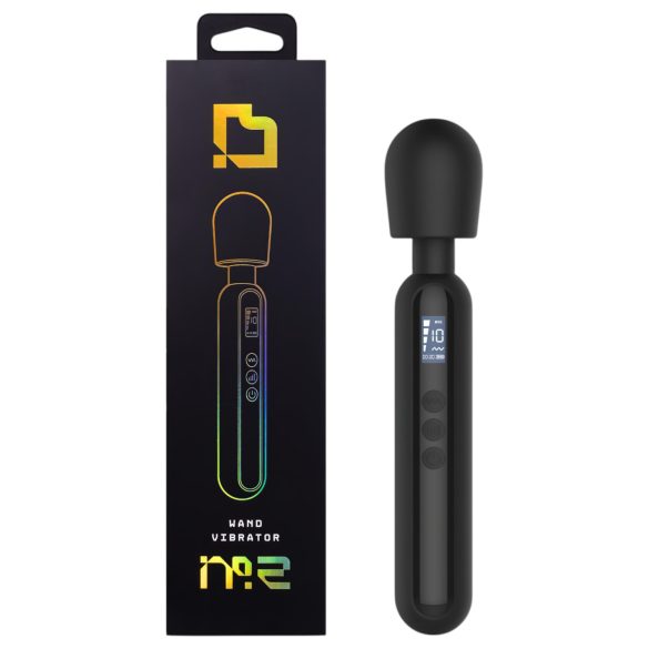 BLAQ - didelis juodas skaitmeninis masažinis vibratorius