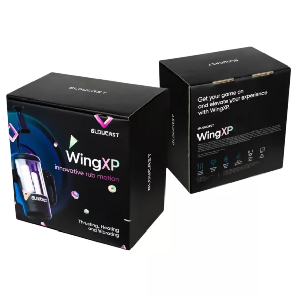 Blowcast WingXP - automatinis žaidimų masturbatorius (juodas)