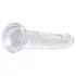 EasyToys - dildo - 18 cm - permatomas - želė
