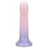 EasyToys Mermaid - dildo su blizgučiais - 15 cm - rožinis