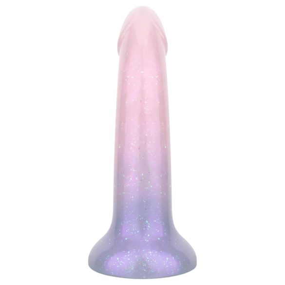 EasyToys Mermaid - dildo su blizgučiais - 15 cm - rožinis