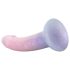 EasyToys Mermaid - dildo su blizgučiais - 15 cm - rožinis
