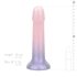 EasyToys Mermaid - dildo su blizgučiais - 15 cm - rožinis