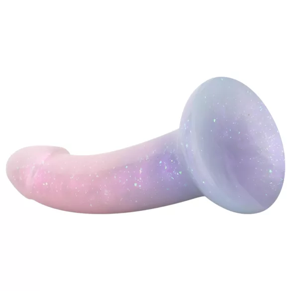 EasyToys Mermaid - blizgantis dildo - 19 cm - rožinis