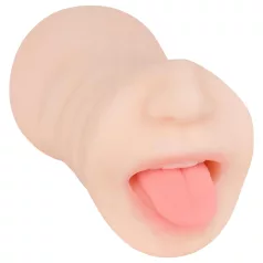   FWB - masturbatorius 2in1 - burna ir vagina - natūralios spalvos