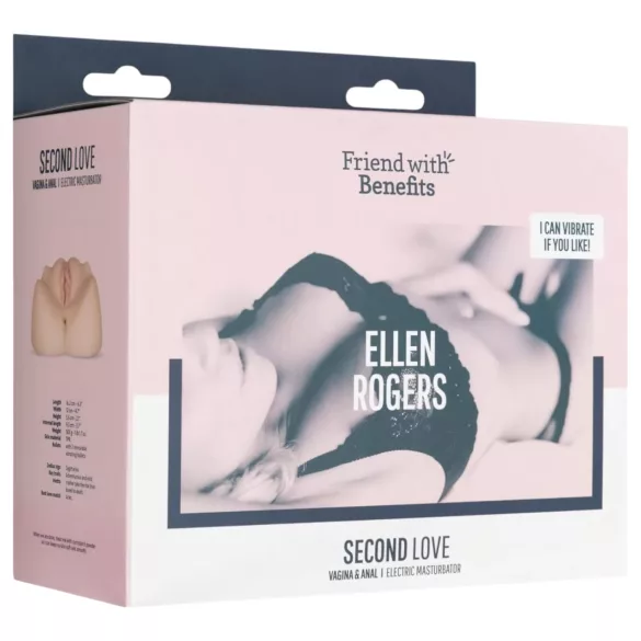 FWB - Ellen Rogers masturbatorius - vaginos ir analinės angos - vibratorius