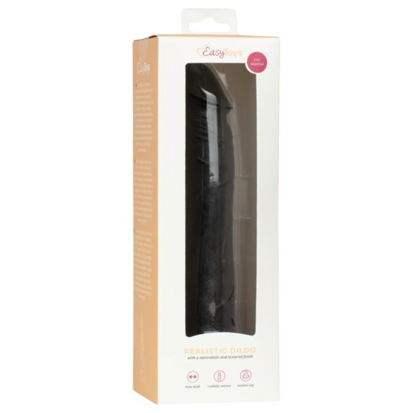Easytoys - realistiškas dildo - 17,5 cm - juodas