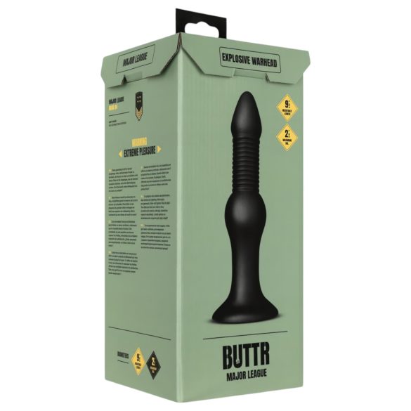 BUTTR Explosive Warhead - analinis dildo - juodas