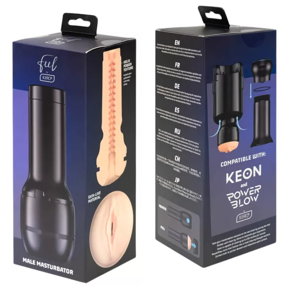 Kiiroo Feel - masturbatorius vyrams - PowerBlow suderinamas - natūrali spalva