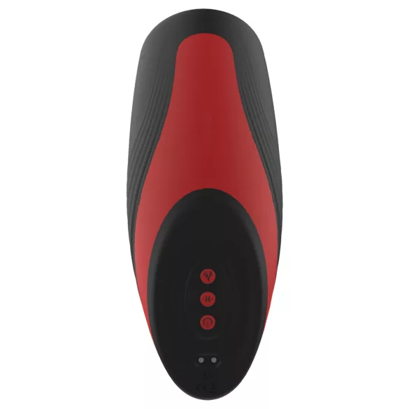 Dreamtoys Essentials - čiulpiantis ir vibruojantis masturbatorius (juodas)