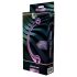 Dreamtoys – stiklinis masažuojantis dildo (metalo spalvos)