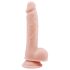Mr. Dixx 7.6 - siurbtukas, natūralus dildo su sėklidėmis (19,5 cm)