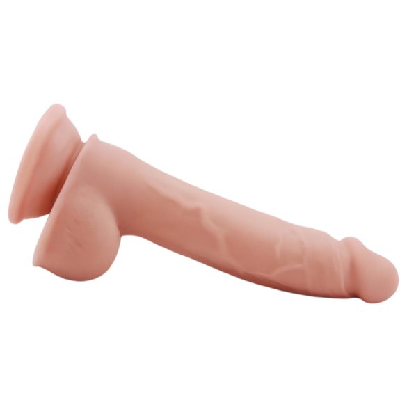 Mr. Dixx 7.6 - dildo su sėklidėmis ir siurbtuku - kūno spalvos 19,5 cm