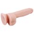 Mr. Dixx 7.6 - dildo su sėklidėmis ir siurbtuku - kūno spalvos 19,5 cm