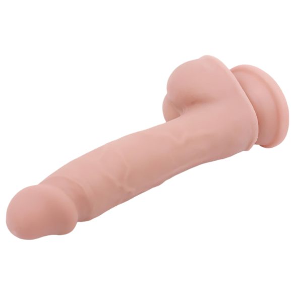 Mr. Dixx 7.6 - dildo su sėklidėmis ir siurbtuku - kūno spalvos 19,5 cm