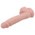 Mr. Dixx 7.6 - siurbtukas, natūralus dildo su sėklidėmis (19,5 cm)