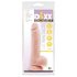 Mr. Dixx 7.6 - dildo su sėklidėmis ir siurbtuku - kūno spalvos 19,5 cm