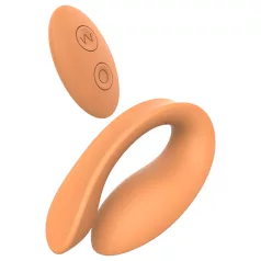   Glam - porinis vibratorius poroms - belaidis, įkraunamas - oranžinis