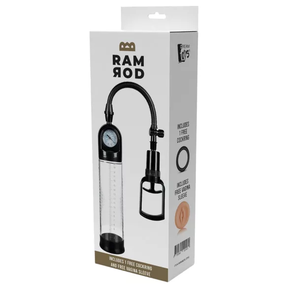 Ramrod Deluxe - penio pompa su slėgio matuokliu